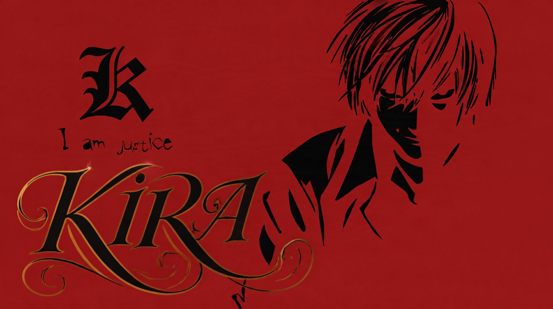 Light — Kira Red Script anime wallpaper
