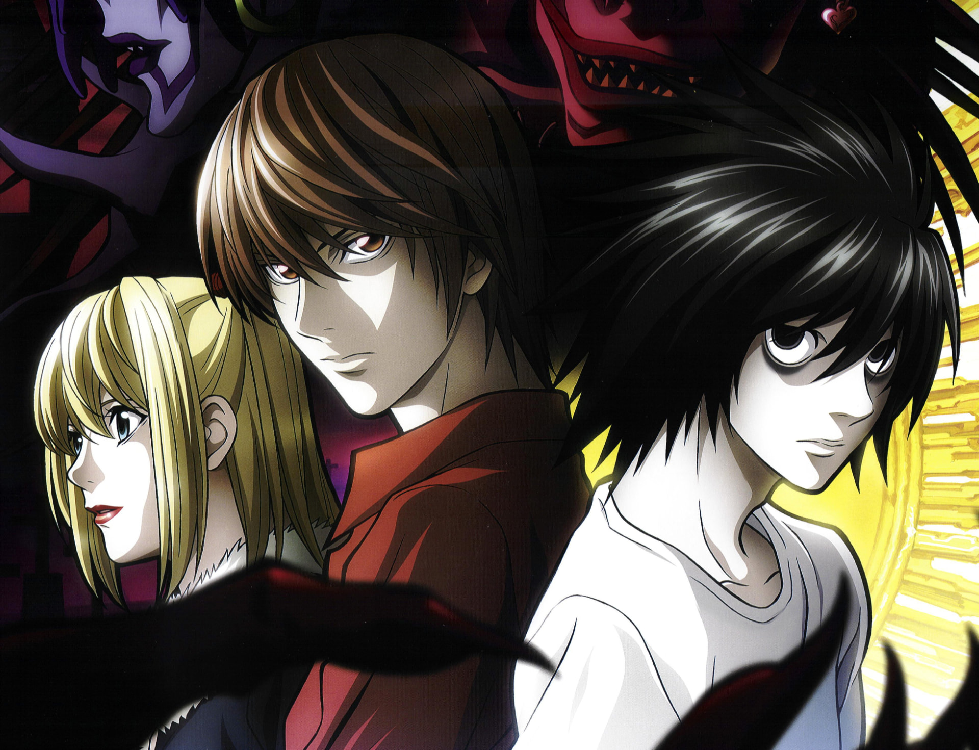 Light, L & Misa anime wallpaper