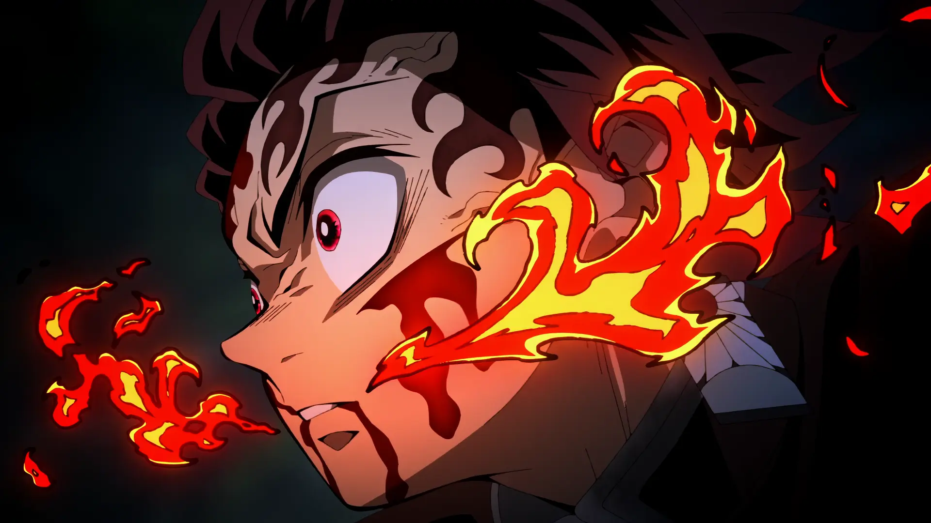 Tanjiro — Flame Mark anime wallpaper