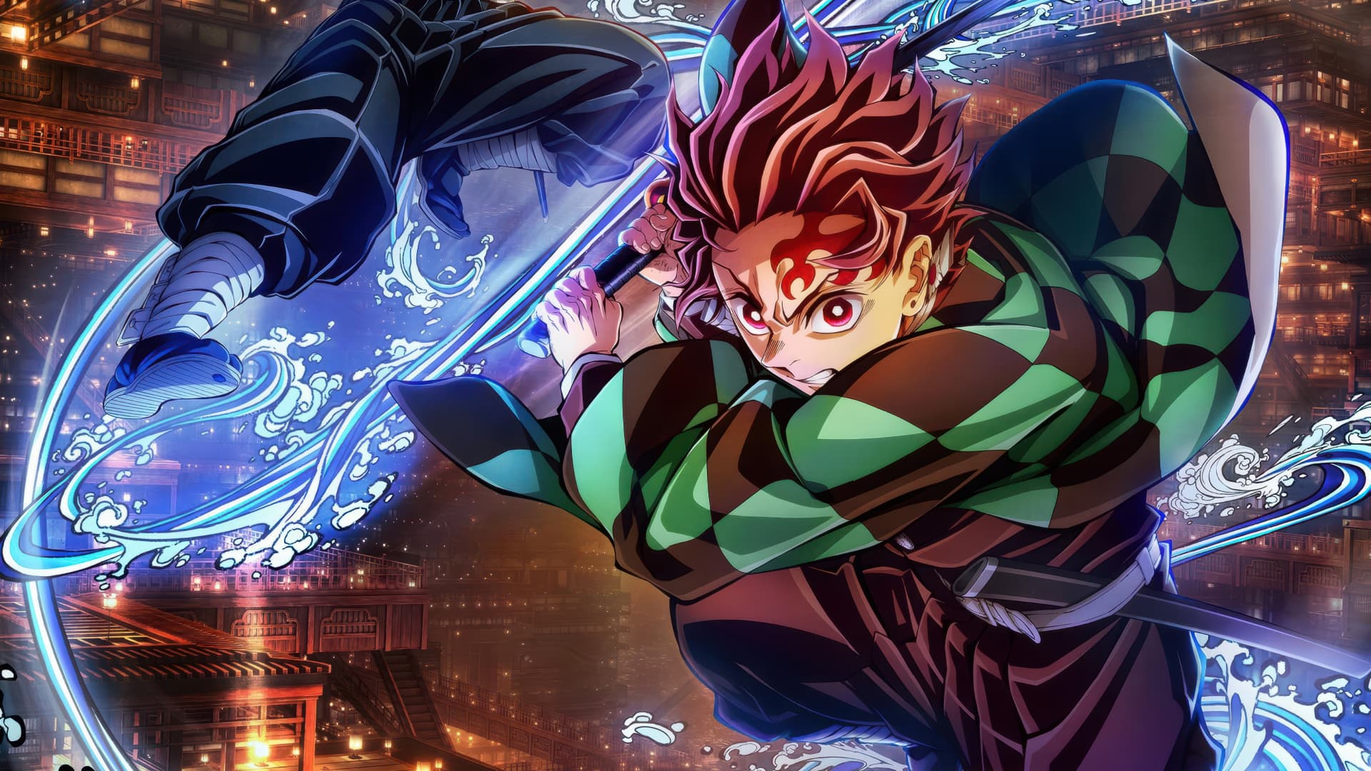 Tanjiro — Water Castle anime wallpaper