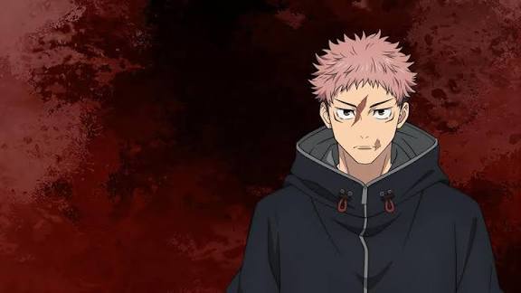 Yuji Itadori — Crimson Hoodie