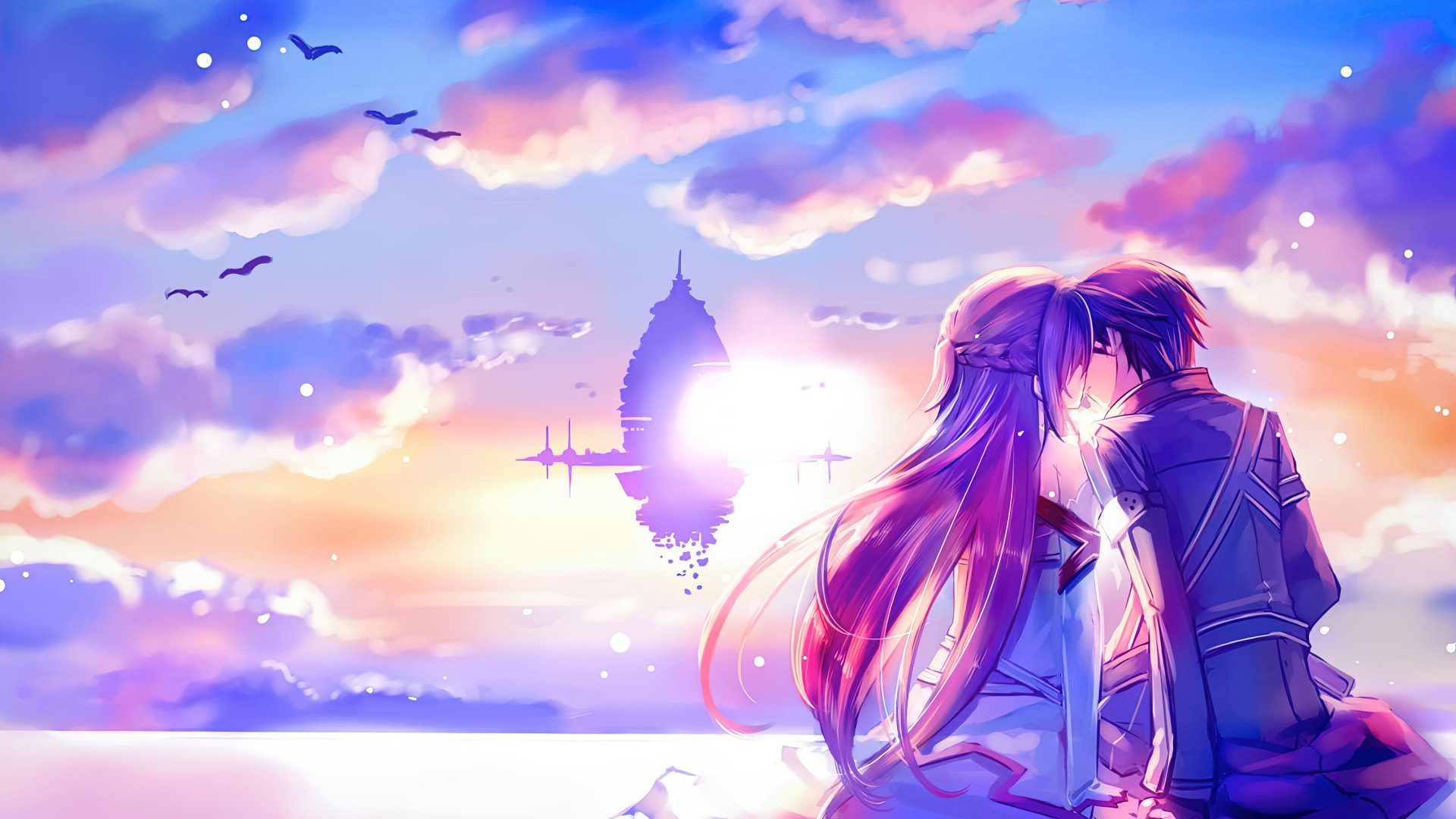 Kirito & Asuna — Floating Castle
