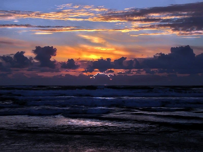 Stormy Sea Sunset